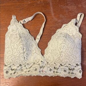 Nursing Lace Bralette in green